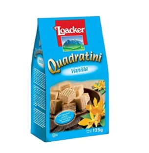 Loacker Quadratini Vanilla Wafer 125g