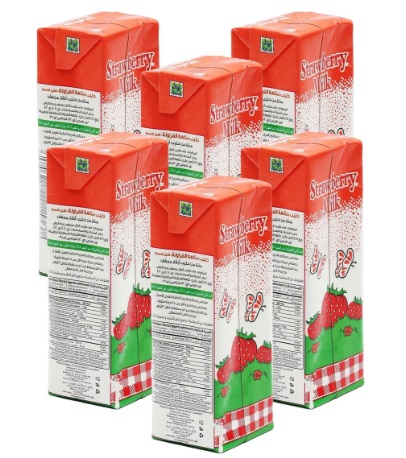 [610723] Awal Strawberry Flavoured Milk 6*200 Ml