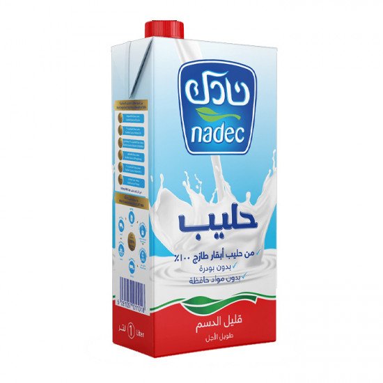 Nadec Long Life Milk Low Fat 1 Ltr