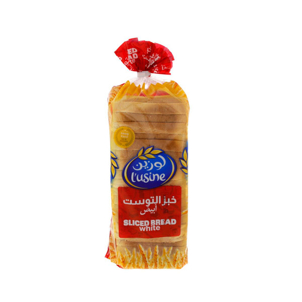 Lusine Sliced White Bread 600g