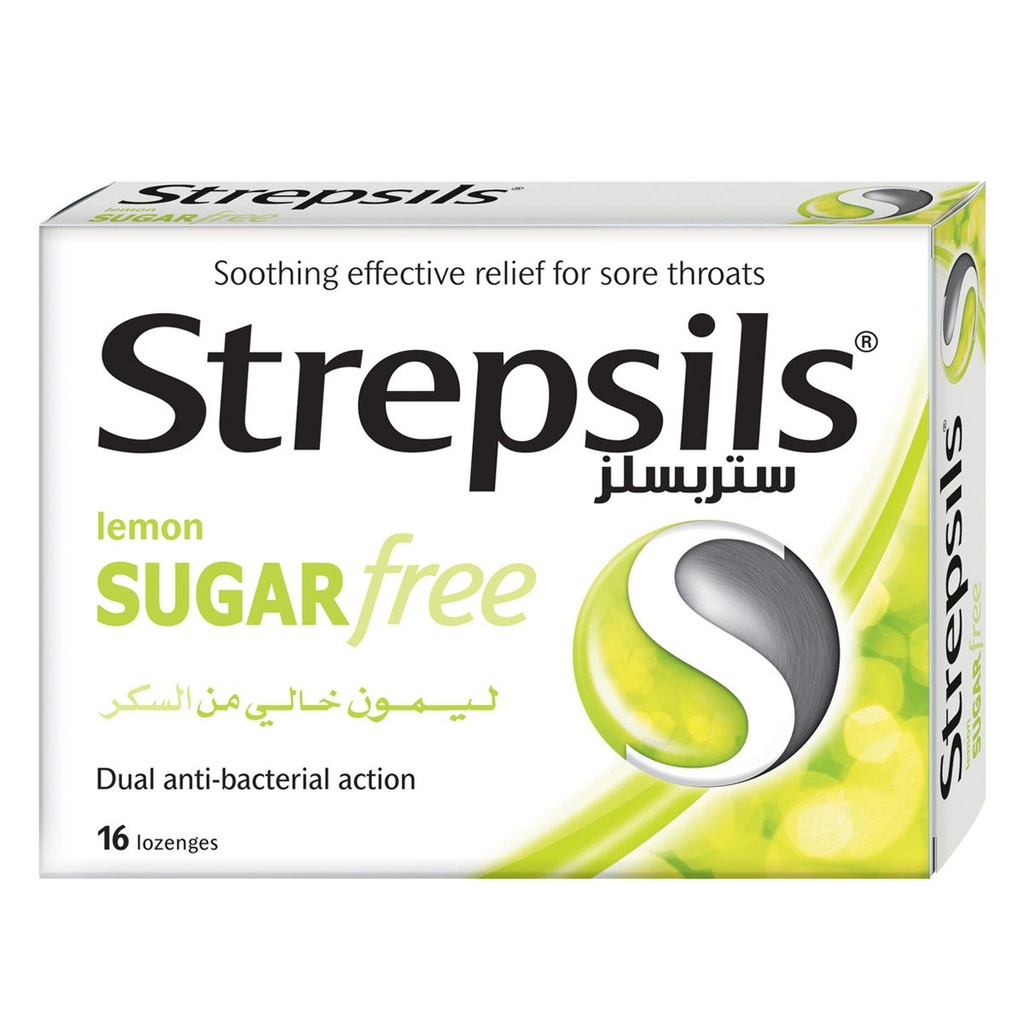 Strepsils Lemon Sugar Free 16 Tablets