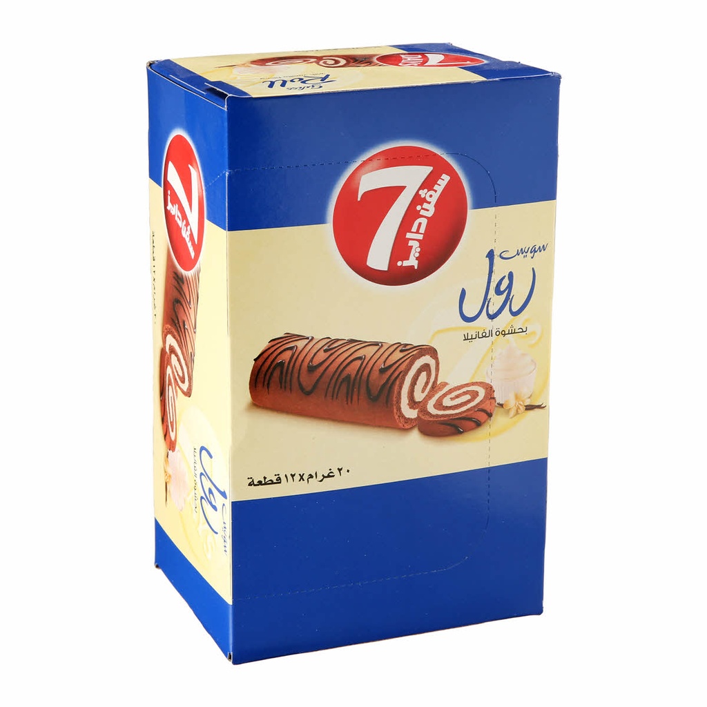 7Days Swiss Roll Vanilla 12*20g