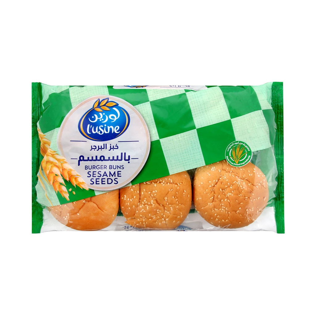 Lusine Sesame Seed Burger Bun 6pcs