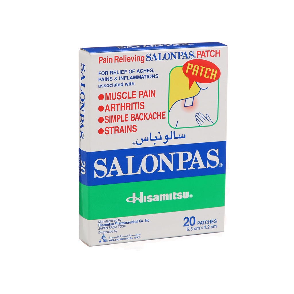 Salonpas Pain Relieving Patch 20'S