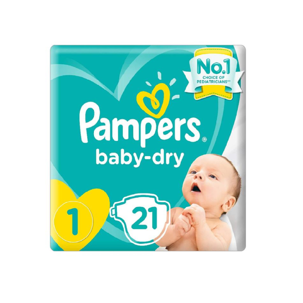 Pampers  Baby Diaper Size 1 - 21 pcs