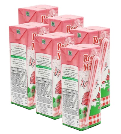 Awal Rose Flavoured Milk 6*200 Ml