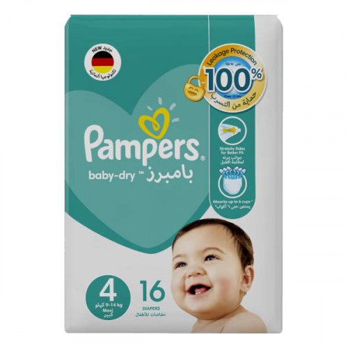 Pampers  Baby Diaper Size 4 - 16 pcs