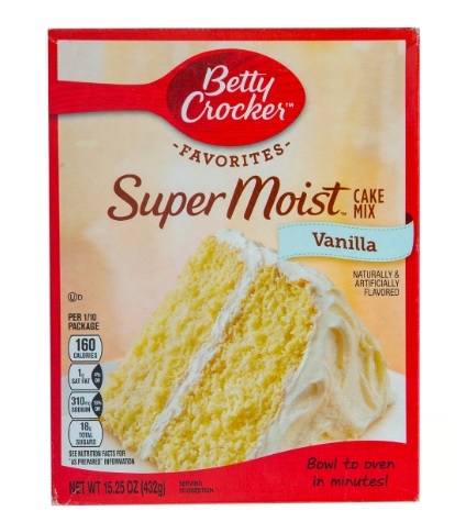 Betty Crocker Cake Mix Vanilla 500g