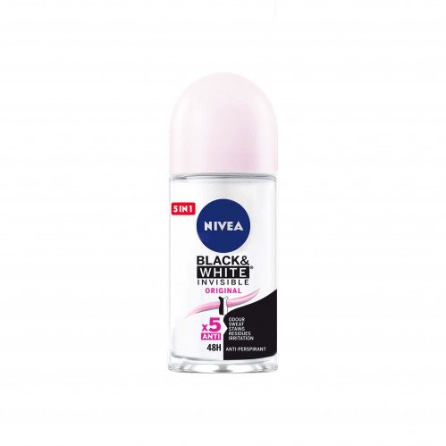 Nivea Deo Roll On Invisible Black & White (F) 50ml