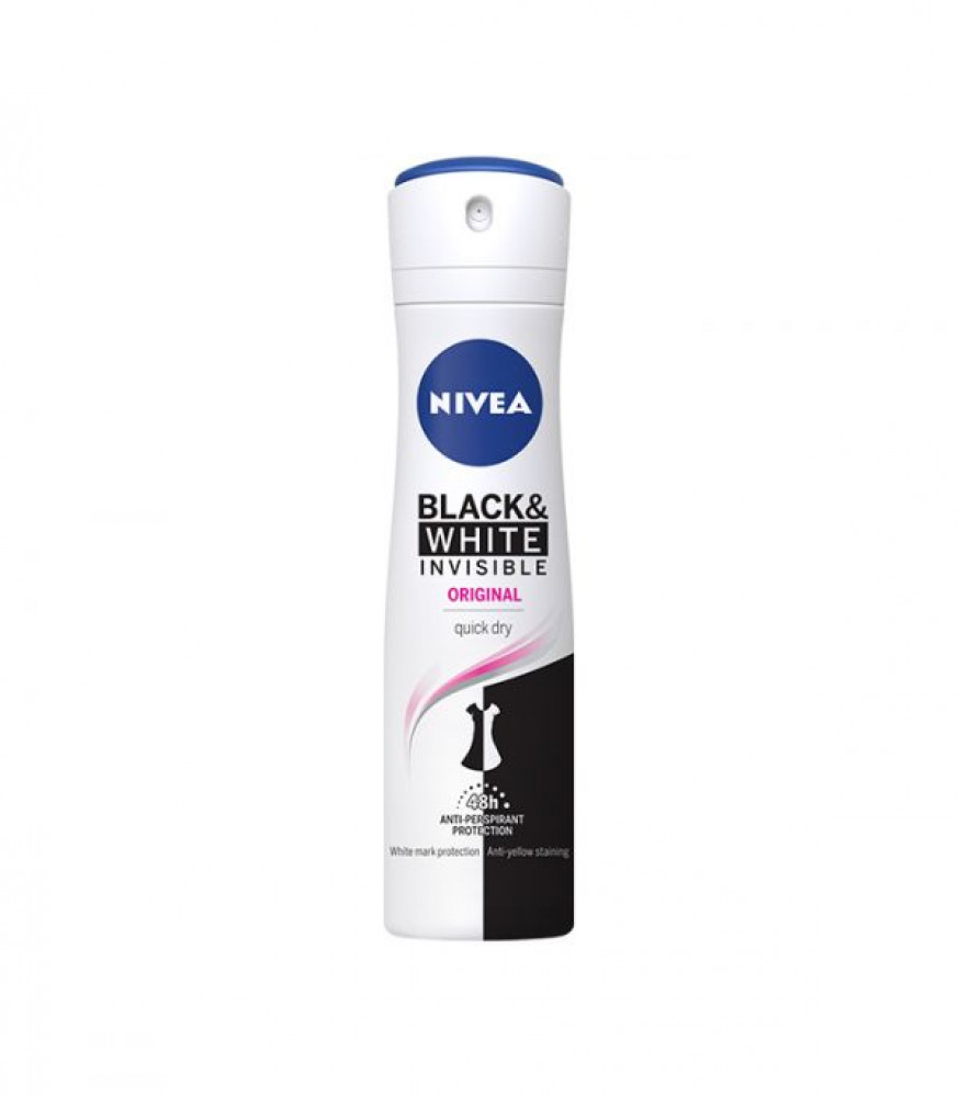 Nivea Deo Spray Invisible Black & White (F)150ml