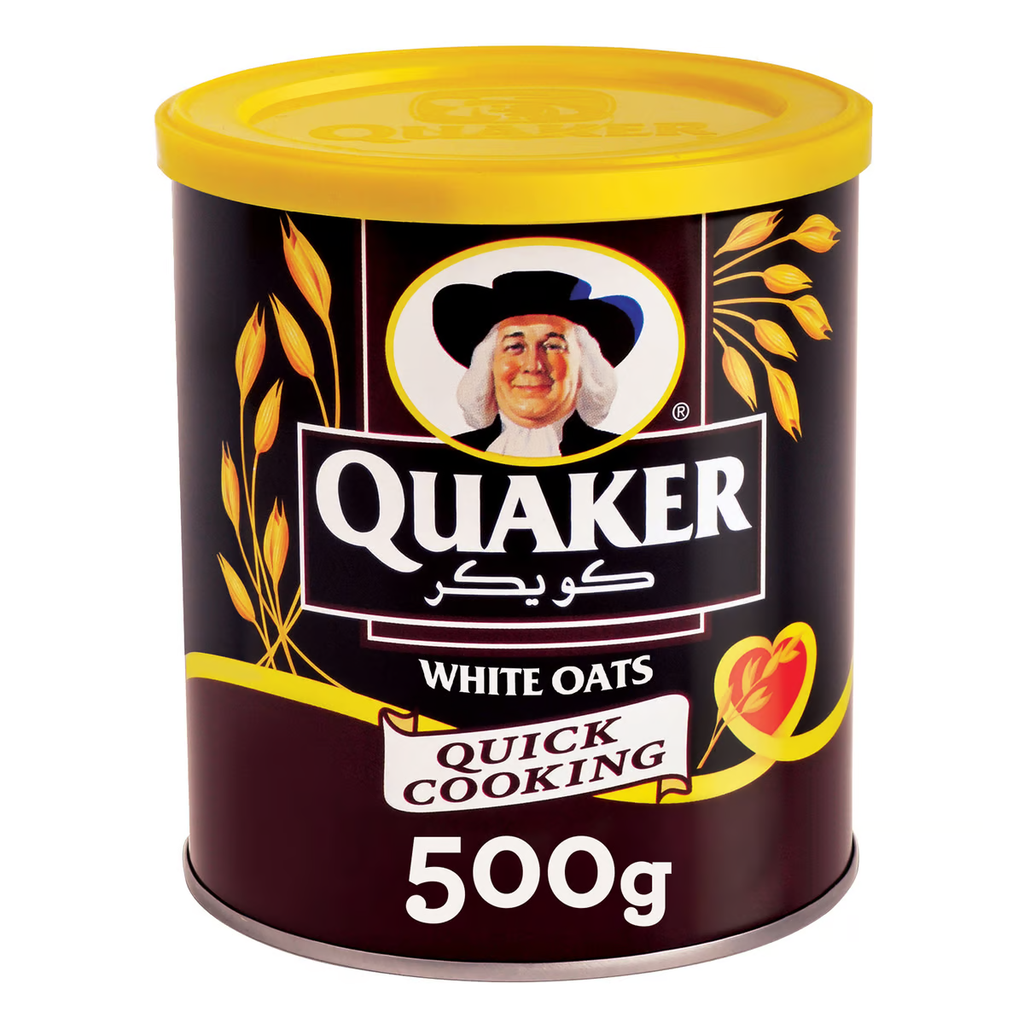 Quaker Quick Cooking White Oats Tin 500 g