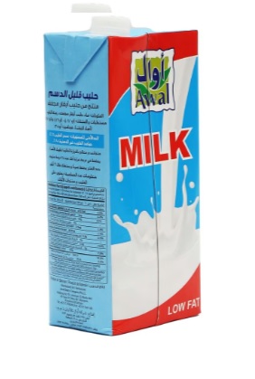 Awal UHT Milk Low Fat 1Litre
