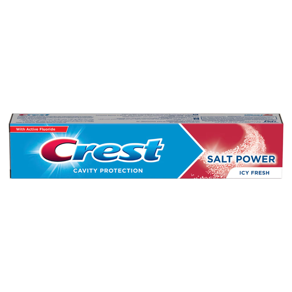 Crest Active Fluoride Salt Power Icy Fresh Toothpaste - 125ml