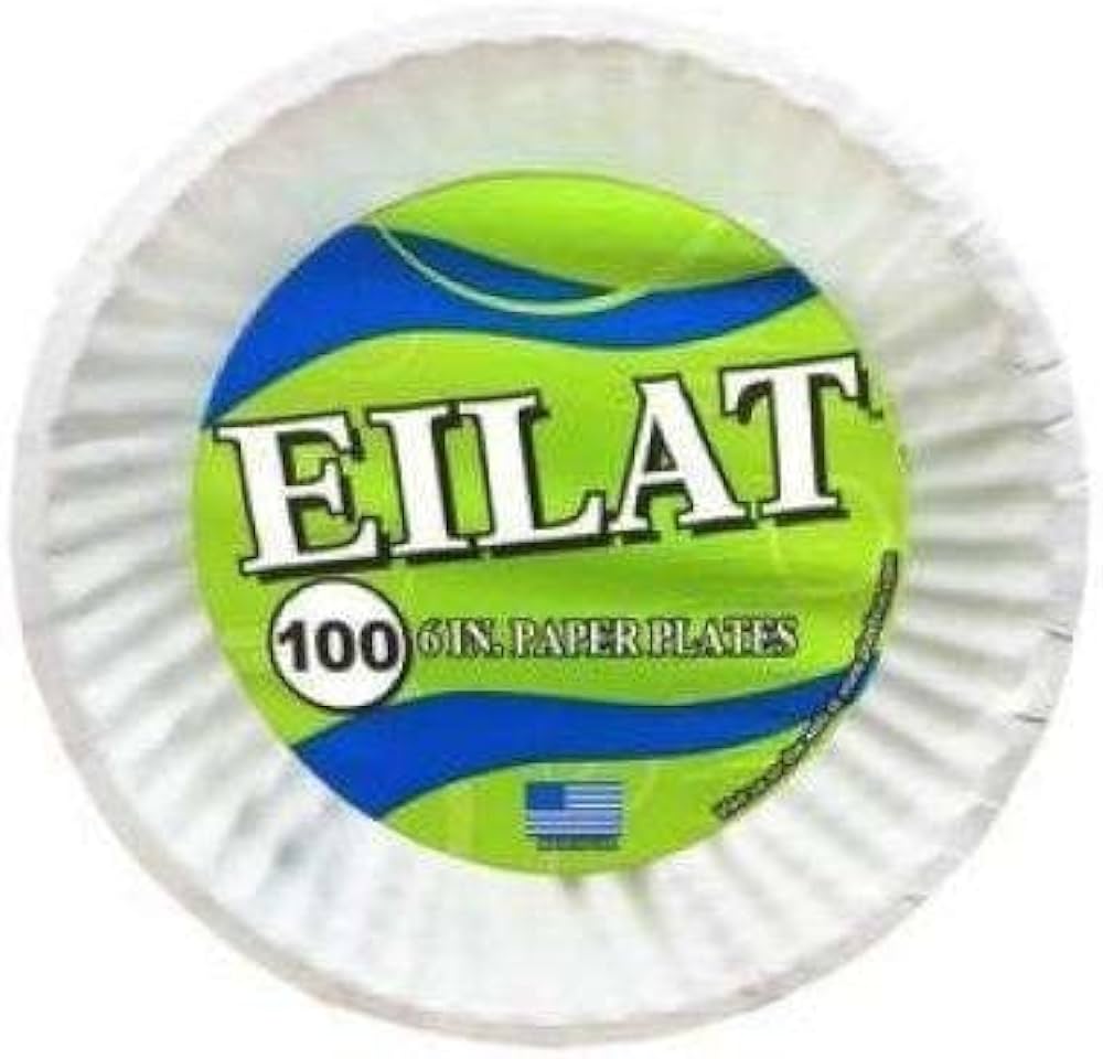 Eilat Paper Plate 6 Inch100 Pcs
