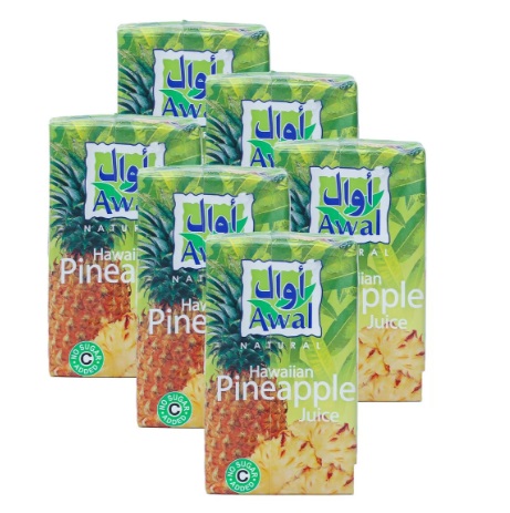 Awal Juice Hawaiian Pineapple 6 x 250ml