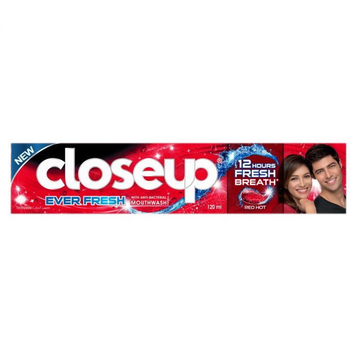 Closeup Anti-Bacterial Toothpaste Red Hot 120ml