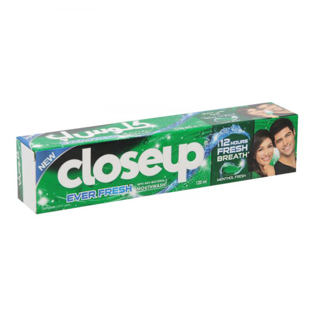 Closeup Triple Fresh Formula Gel Toothpaste Menthol Fresh 120ml