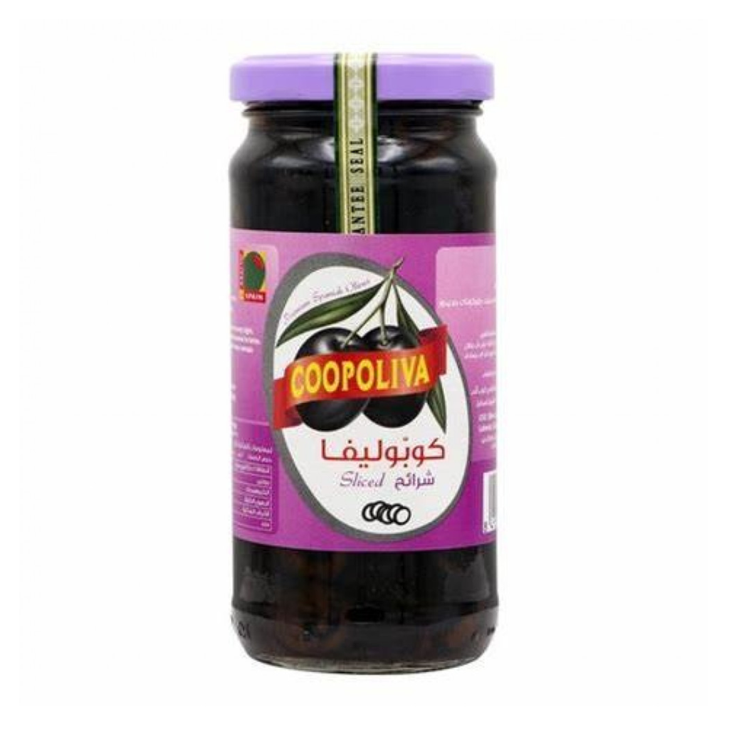 Coopliva Olives Black Sliced 360g