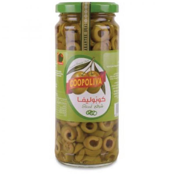 Coopoliva Olives Green Sliced 165g