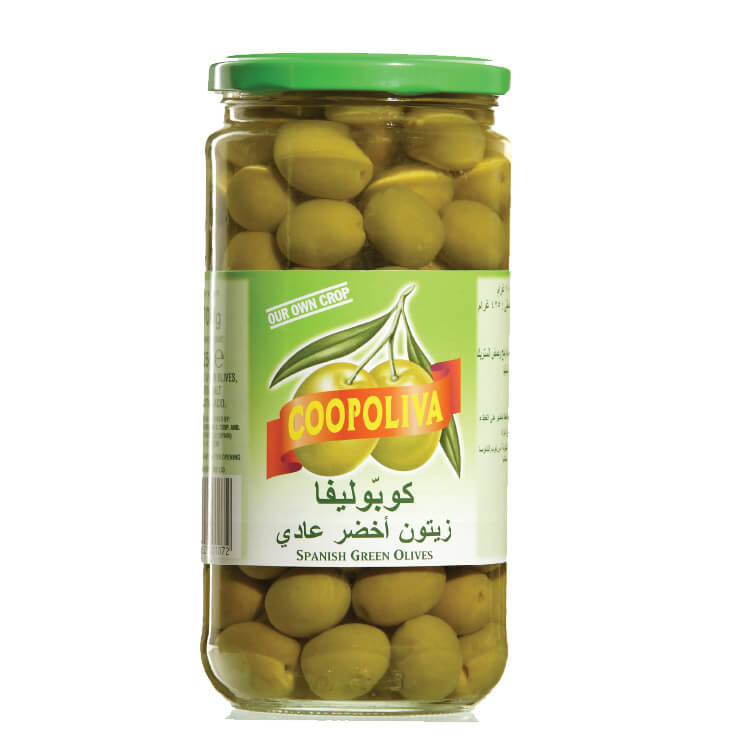 Coopoliva Olives Green Whole 425g