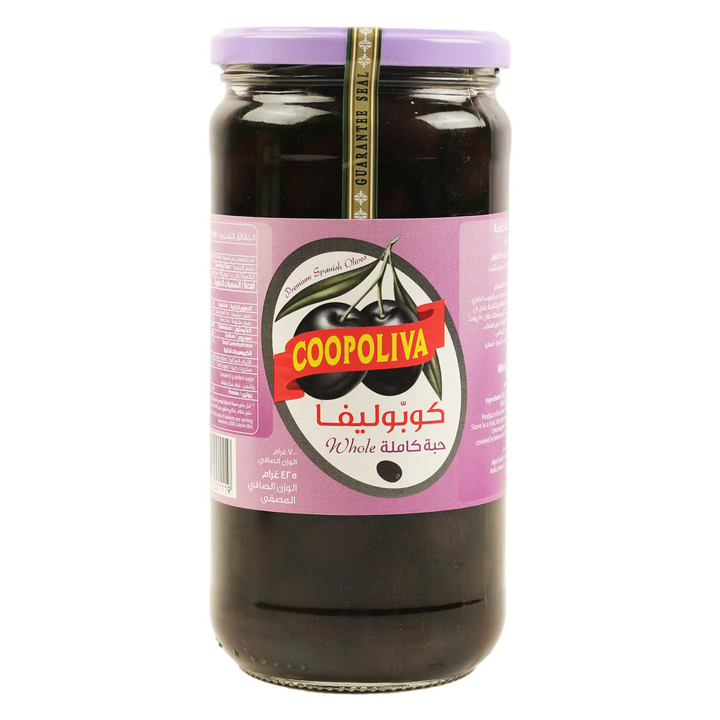 Coopoliva Olives Black Whole 425g