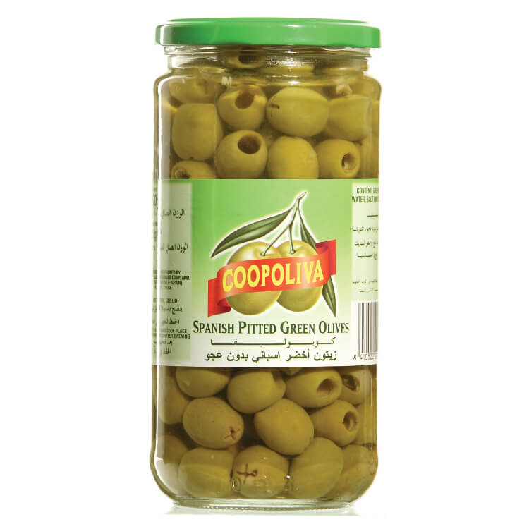 Coopoliva Olives Green Pitted 335g