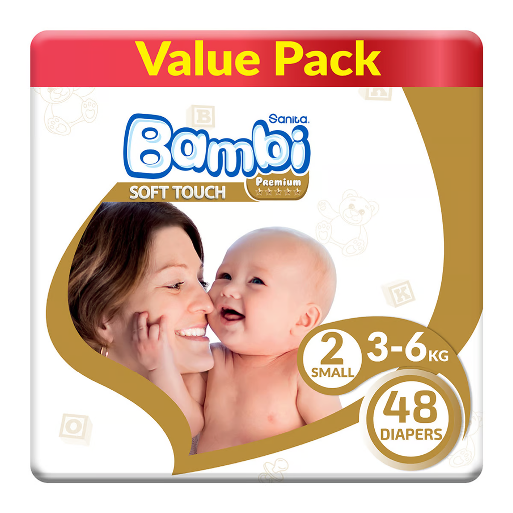 Bambi Baby Diaper Size 2 , 48 pcs