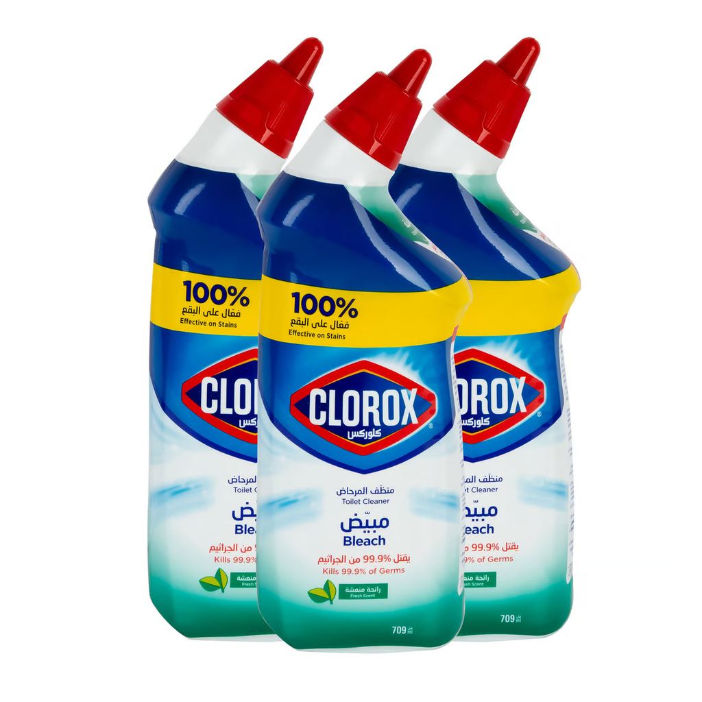 Clorox Toilet Bowl Cleaner Fresh Scent 709 ml 3+1Free