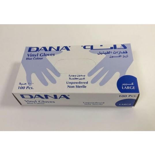 Dana Vinyl Gloves  Large 100 Pcs