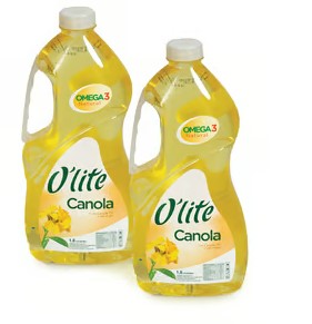Olite Pure Canola Oil 2 x 1.5 Litre