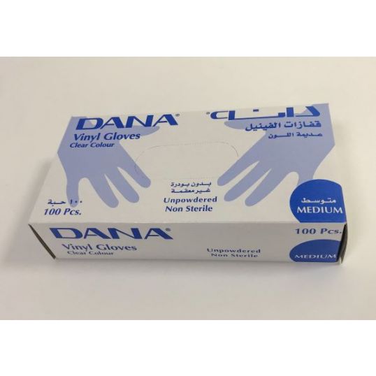Dana Vinyl Gloves Medium 100 Pcs