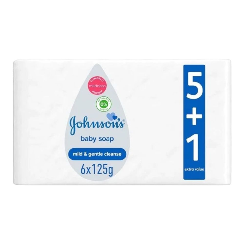 Johnson's Baby Baby Soap 125g 5+1 Free