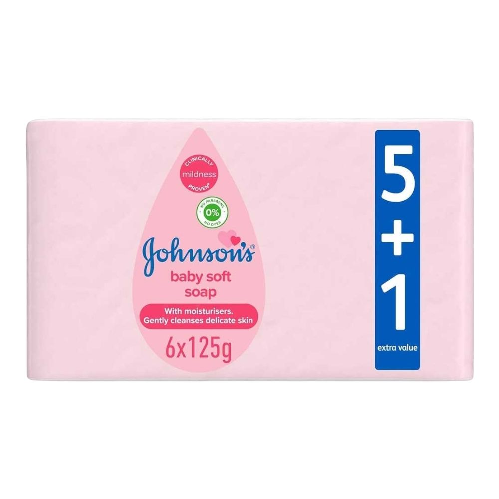 Johnson's Baby Baby Soap With Lotion 125g 5+1 Free