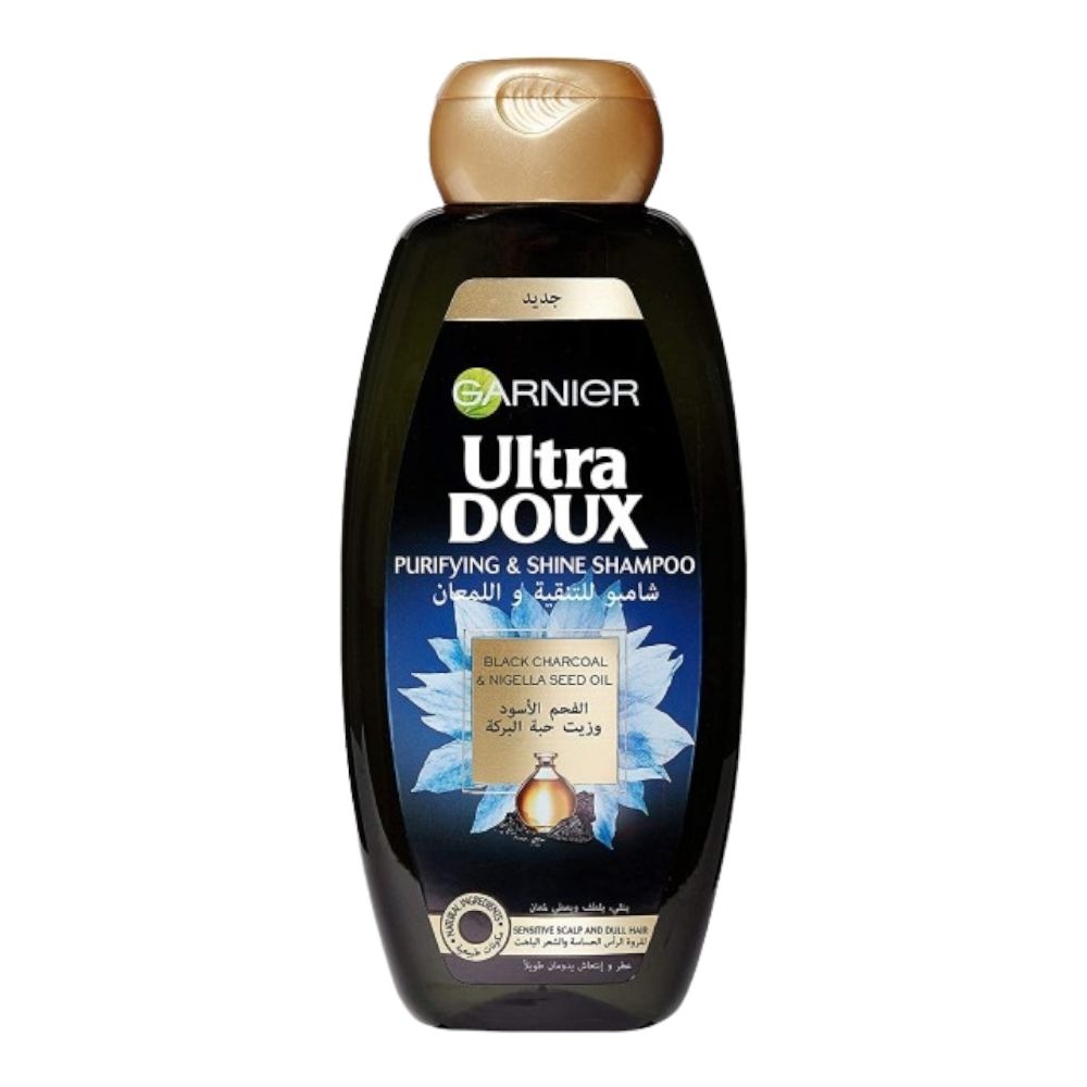 Garnier Ultra Doux Black Charcoal & Nigella Seed Oil Purifying & Shine Shampoo 200ml