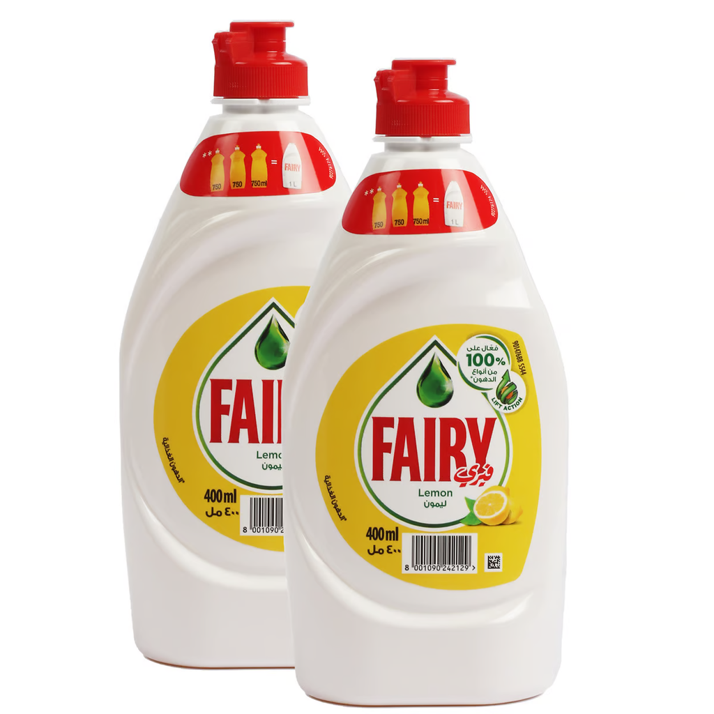 Fairy Max Plus Dish Washing Liquid Lemon 2*400ML