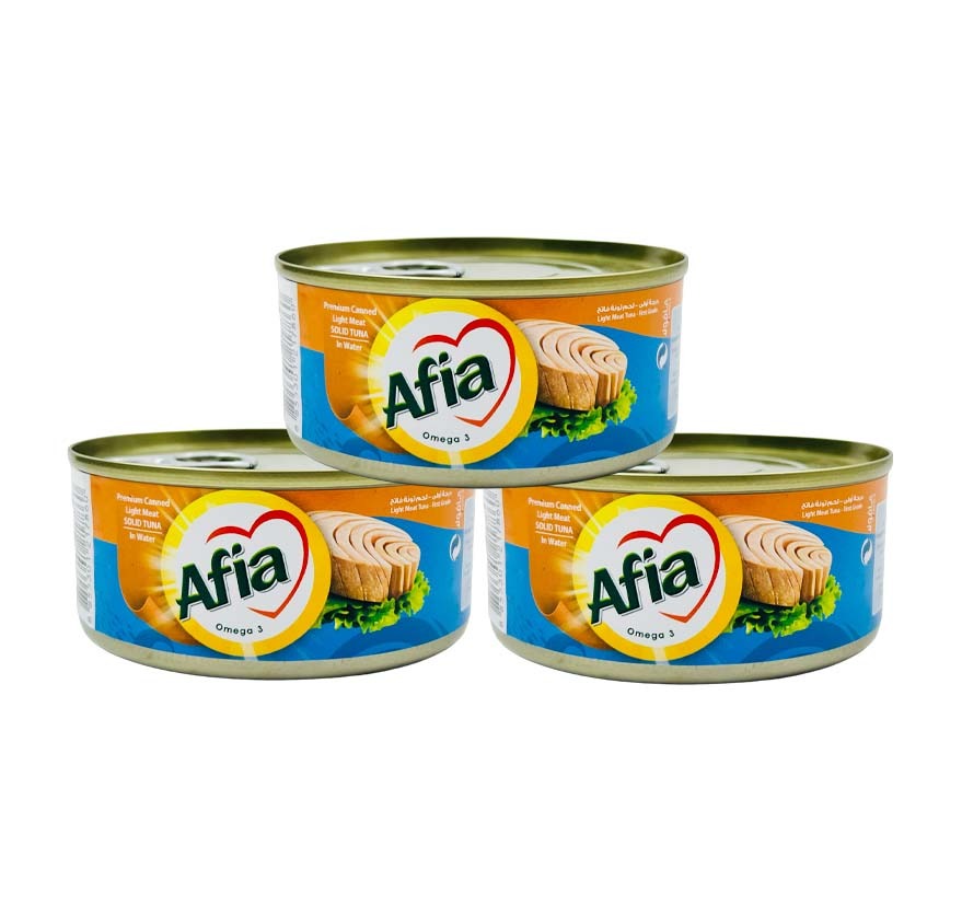 Afia Meat Tuna ln Water 3*160g