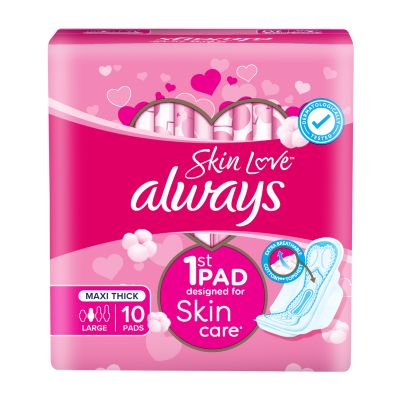 Always Skin Love Maxi Thick Large Value Pack 10 pcs