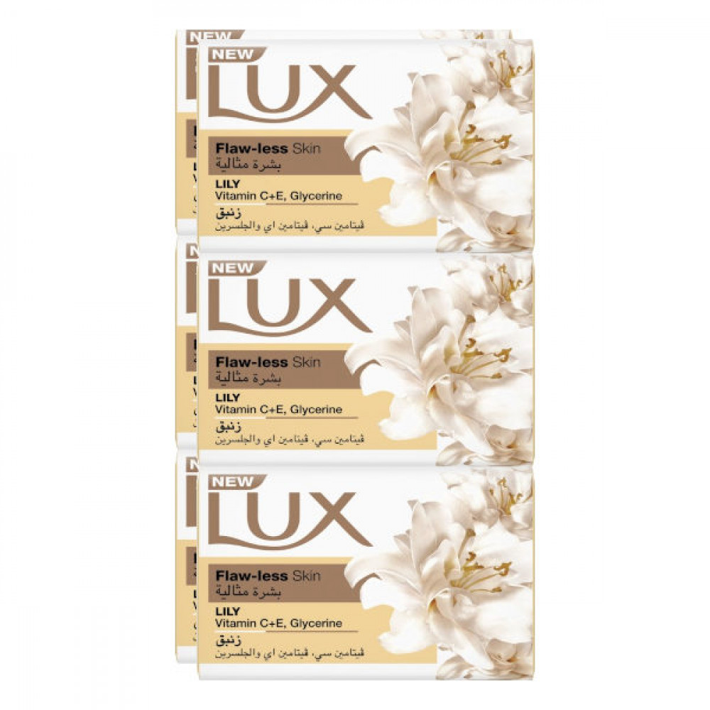 Lux Flaw-less Skin Lily Bar Soap 6*75g