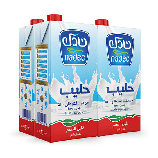 [612108] Nadec Long Life Milk Low Fat 4*1 Ltr