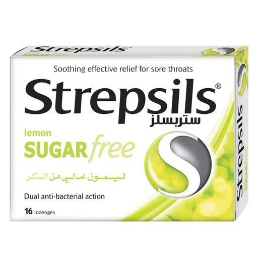 [613105] Strepsils Lemon Sugar Free 16 Tablets