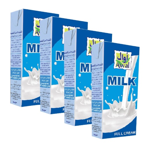 [614115] Awal Milk Full Cream 4*1Litre