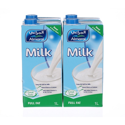 [614796] Almarai Long Life Milk Full Fat 4 *1Litre
