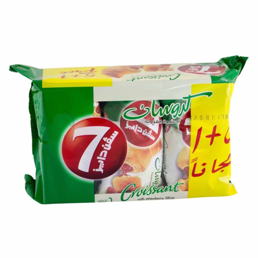 [615562] 7 Days Croissant With Strawberry Filling 6 x 55 g