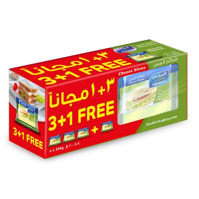 [615696] Almarai Cheese Slice sandwich 4*200g