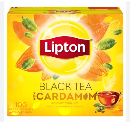 [619444] Lipton Flavoured Black Tea Cardamom 100 Teabags