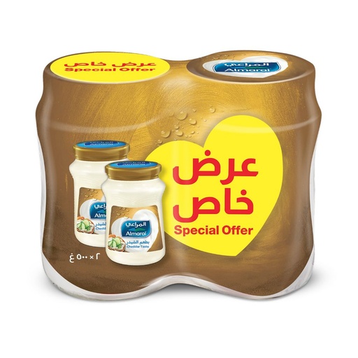 [621188] Almarai Spreadable Cheddar Cheese Original 2*500g