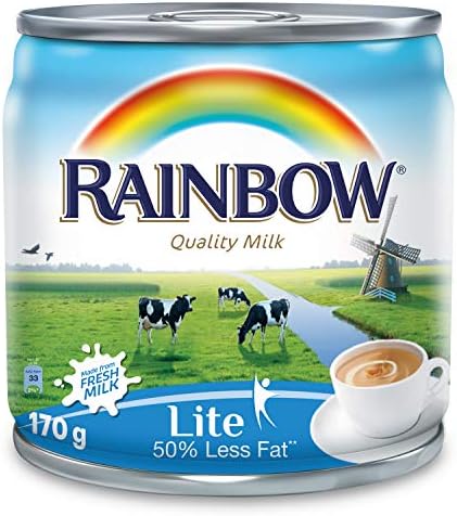 [625634] Rainbow Evaporated Milk Lite 170 g