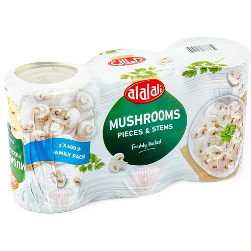 [610683] Al Alali Mushroom Pieces & Stem 3*400g
