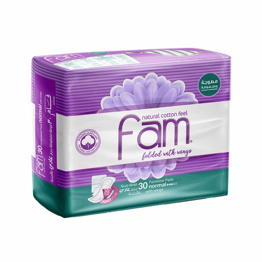 [611399] Fam Maxi Sanitary Pad Folded With Wings Normal 30 Pads