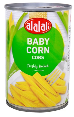 [612912] Al Alali Baby Corn Cobs 410 g
